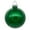 Green, variant on Vickerman 3" Clear Ball Christmas Ornament with Silver Glitter Interior, 12 Pieces per bag