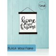 thumbnail image 2 of Black Wood Canvas Sign Wall Hanging, Home Sweet Home Farmhouse Style Wall Art 12x14.5-Inch, 2 of 4