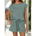 thumbnail image 4 of 2 Piece Sets for Women Casual Summer Green M, 4 of 8
