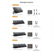 SAGEPEAK 300W Foldable Solar Panel, Portable Solar Charger Upgraded One-Piece with Adjustable Stand, IP65 Waterproof for Home, RV, Camping, Off Grid Power Station