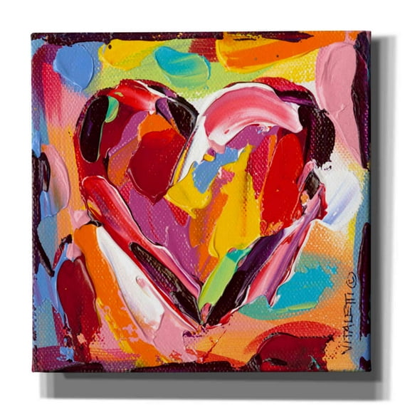 Epic Graffiti  'Colorful Expressions I' by Carolee Vitaletti Giclee Canvas Wall Art, 12"x12" 18 x 18