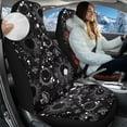 thumbnail image 2 of Uorisanigo Car Seat Covers Front Only, Set of 2, Comfy Blanket Cloth Mushroom Moon Sun Driver Seat Cover Protection for Most Vehicle, Elastic Car Seats Cushion, 2 of 7