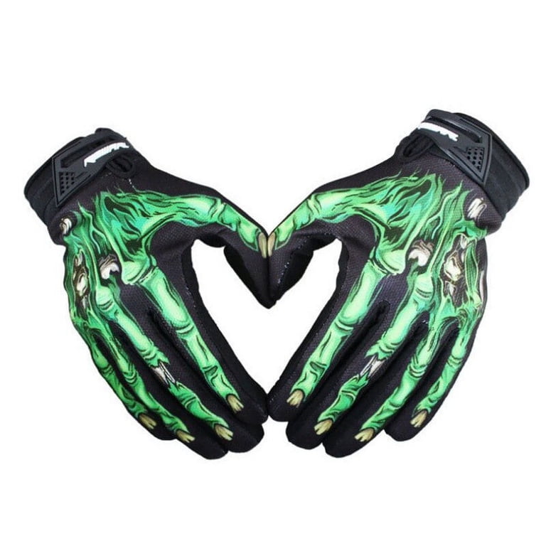 Outdoors Men's Cycling Bike Motorcycle Skull Bone Skeleton Goth Full