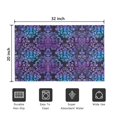 thumbnail image 5 of Purple and Blue Damask Pattern Door Rugs,Washable Non Slip Door Mats Indoor,Decorative Door Mats,Entry Mat Indoor for Entrance,Bedroom,Kitchen,Bathroom,20"x32", 5 of 6