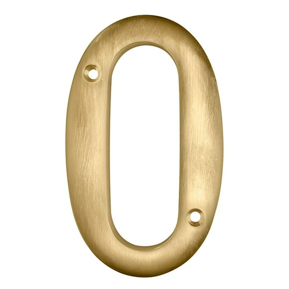 Número 0 Hy-Ko Latón Dorado 10.16 Cm