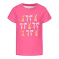 thumbnail image 4 of Hiijoy Pink T-Shirt for Girl Casual Graphic Soft Short Sleeves O Neck Tees, Sizes 1-13, 4 of 4