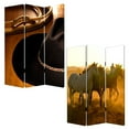 thumbnail image 3 of 1" x 48" x 72" Multi Color Wood Canvas Round Up  Screen, 3 of 3