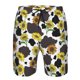 thumbnail image 3 of Balery Black Cow Sunflowers Traje de Baño Estilo Hawaiano para Hombre, Shorts de Secado Rápido con Bolsillos-Large, 3 of 6