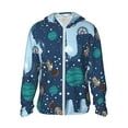 thumbnail image 2 of Lsque Alpaca Astronaut in Space UPF 50+ Lightweight Sun Protection Men's Women's Long Sleeve Shirt, Hoodie Performance -Small, 2 of 9