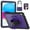 Purple, variant on Dteck for iPad Pro 11 Inch Case M4 2024,Military Grade Shockproof Rugged Case for iPad Pro 11 2024 (5th Gen) with 360°Rotating Stand, Hand/Shoulder Strap and Pen Holder,Black