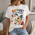 thumbnail image 3 of Support Is On The Way Goose Graphic T-Shirt for Women and Men, Cute Teacher Support Tee, 3 of 6