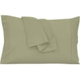 thumbnail image 2 of Royale Linens King Pillowcase Set of 2 - Bed Pillow Cover - 20" x 40" -Sage Green Pillowcases - 1800 Brushed Microfiber, Wrinkle & Fade Resistant - Soft & Cozy- King Size Pillow Case (King, Sage), 2 of 9