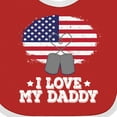thumbnail image 4 of Inktastic I Love My Daddy Military Son Daughter Boys or Girls Baby Bib, 4 of 4