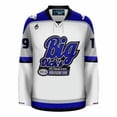 thumbnail image 2 of Big Dick's Halfway Inn Blue Funny Hockey Jersey, 2 of 5