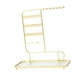 thumbnail image 5 of Jewelry Display Stand Organizador de anillo de orejas con ganchos Pulsera de joyería de 6 niveles que muestra soporte para regalos de vacaciones lápiz Oro, 5 of 8