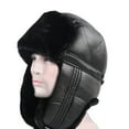 thumbnail image 2 of Frogued Ear Flap Hats Skin-friendly Breathable Accessory Winter Ear Flap Ski Hat for Aviator Black,L, 2 of 13