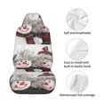 thumbnail image 4 of Naloa Christmas Snowman With Hat Car Seat Covers Universal Front Seat Coves for Car Accessories ,Padded Car Covers for Automotive, SUV, Truck, and Van, 4 of 5