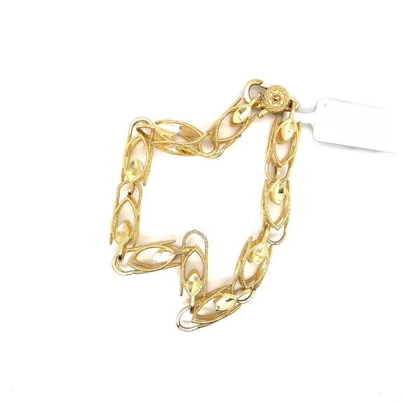 10K GOLD TURKISH BRACELET 8MM- 9"