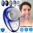 thumbnail image 3 of Mini-Shave Portable Electric Razor For Men USB Rechargeable Shaver Travel O7O2, 3 of 8