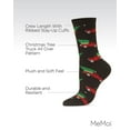 thumbnail image 3 of MeMoi Women's Christmas Tree Truck Holiday Crew Socks - Womens - Female, 9-11, Black, 3 of 7