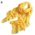 thumbnail image 1 of Foulard Châle Longue en Coton et Lin pour Femmes, Mode, Couleur Unie, Étole, Pashmina, 1 of 11