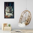 thumbnail image 4 of Kit de pintura de diamante 5D, juego de pared de cuadro de mosaico de taladro redondo completo de tigre blanco DIY Likrtyny Arte deco, 4 of 9
