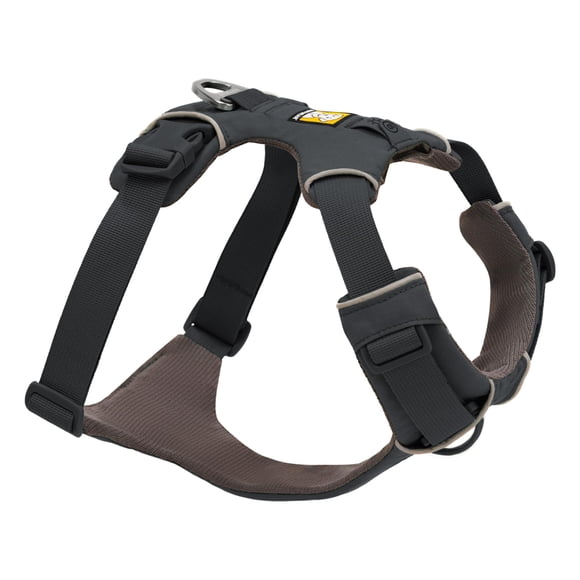 Ruffwear, arnés para perros Front Range, reflectante y acolchado, arnés sin tirones para entrenamiento y uso diario, gris basalto, mediano