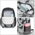 thumbnail image 4 of Labrador Retriever and Dog Paw Print 17" School Backpacks for Teens,Waterproof Oxford Fabric,S-Shape Padded Straps for School,Travel,Hiking,Camping, 4 of 6
