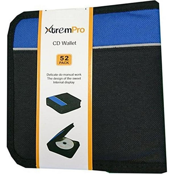 Protective Disc Zipper Organizer Compact Portfolio Case Holds 52 DVD