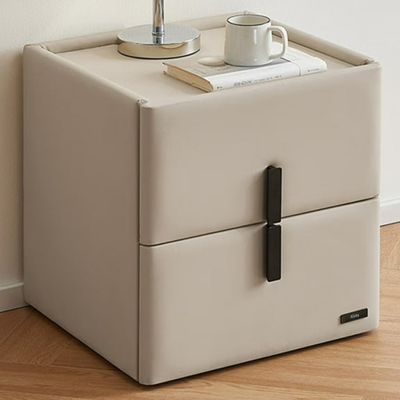 Xiets Night tables, Modern and Simple Bedside Table, Solid Wood Night Stand with 2 Drawers