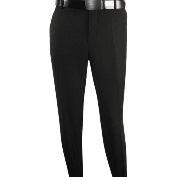 Men Renoir Flat Front Suit Separate Pants Slim Fit Slacks 201-1 Black