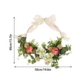 thumbnail image 3 of Homekingdee Artificial Floral Wreaths for Easter and Spring Decorations - 19.6 Inch Multicolor Plastic Wreath for Doors and Windows Home Decoration, 3 of 6