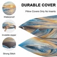 thumbnail image 4 of Waterproof Throw Pillow Covers Set of 2, 24x24 Inch Sunset Beach Decorative Pillowcases Outdoor Pillow Slip Cushion Covers Set for Couch Tent Spray Ocean Waves Sky Nature Scenery, 4 of 7