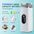 thumbnail image 4 of Portable Blender - Small Smoothie & Shake Maker, Personal Blender with 12 Blades, USB-C Rechargeable Mini Mixer Portable Blender-for Smoothies Freshly Squeezed Juices (420ml), 4 of 10
