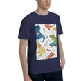 thumbnail image 2 of Bingfone Dinosaur Men'S Loose Fit Short-Sleeve Pocket T-Shirt, 2 of 7