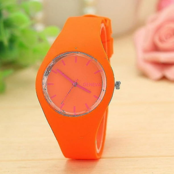 Reloj de silicona para mujer relojes de vestir informales de cuarzo reloj de pulsera Walmart en linea