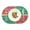 Christmas Pattern, variant on Uorisanigo Xmas Tree Oval Placemats for Dining Table PU Leather Placemat for Party Heat Resistant Place Mats Set of 4 for Kitchen Restaurant Table Christmas Decor
