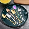 thumbnail image 2 of Rainbow Fruit Dessert Scoop Spoons Set, 8pcs Stainless Steel Dinner Tea Spoons for Coffee Dessert Ice Cream Cake Fruit Baby Food for Home Kitchen Restaurant, 2 of 2