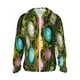 thumbnail image 1 of Fotbe colorful Easter eggs Chaqueta con Protección Solar UPF 50+ para Hombre y Mujer, Camisa con Capucha y Bolsillos-X-Large, 1 of 7