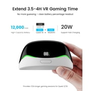 Head Strap for Meta Quest 3S/3 with 12000mAh, ESYWEN VR Accessories for Quest 3 with Cool Airflow