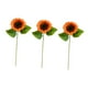 thumbnail image 4 of Ramo de girasoles artificiales de 3 piezas, flores silvestres artificiales, flores de novia para decoración de bodas, decoración artística, manualidad Naranja, 4 of 9
