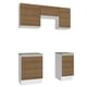 thumbnail image 3 of Cocina Integral Completa 160cm Glamy Madesa - Blanco/Marrón, 3 of 10