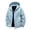 Blue, variant on Jackets for Men Plus Size Windproof Waterproof Jacket Hooded Color Blocked Long Sleeved Jacket,Coats for Men Black