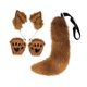 thumbnail image 2 of Conjunto de Orejas Y Cola de , Kit de Juego de Rol de Animales Peludos, Accesorios para El Cabello para Disfraz de Halloween, Lindo Disfraz de Zo marrón, 2 of 9