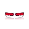 thumbnail image 1 of Tail Light - Compatible/Replacement for '17-18 Kia Forte Sedan LX/S-Only - Halogen, Inner On Trunk Lid - Pair, Left Driver + Right Passenger Set - 92404B0600, 92403B0600, 1 of 2