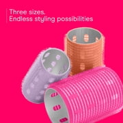 Conair Thermal Self-Grip Rollers, Assorted Sizes, Multicolor, 12 Count