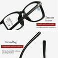 thumbnail image 4 of Fashion Eye Protection Simple Frame Progressive Multifocal Ultra Light Glasses Reading Glasses Anti-Blue Light BLACK STRENGTH 400, 4 of 7