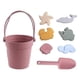 thumbnail image 5 of 8pcs Beach Toy Sand Box Summer Gift For Kids With Silicone Bucket Easy Packed, 5 of 5