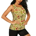 thumbnail image 2 of Fotbe Fruits And Vegetables Blusas Sin Mangas para Mujer – Estilo Casual, Corte Suelto, Slim-Fit, Cuello Redondo Deportivo, Tops de Verano para Gimnasio y Yoga-Large, 2 of 7