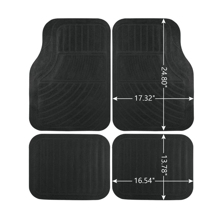 After cars Chevrolet Beat Car Black Rubber 4D Floor/Foot Mat(Set of 4)